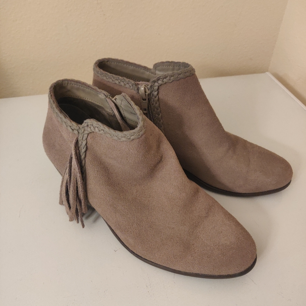 Crown Vintage Fringe Ankle Boots